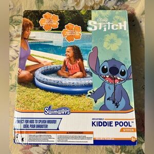 SwimWays Disney Stitch Inflatable Kiddie Pool - Blue